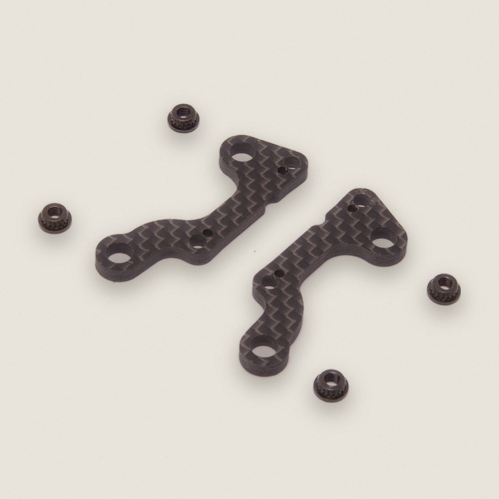 Carbon Fiber 1 Notch Front Link Mount, Mi9, Pair - Schumacher