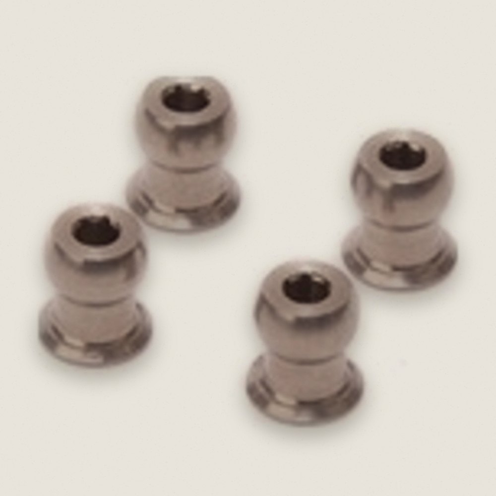 Ti Lower Shock Ball 5mm (2mm Hex) - Mi9 (pk4)