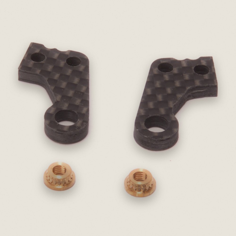 Carbon Fiber Recon Steering Arm, 2 Notch, L1R, Pair - Schumacher