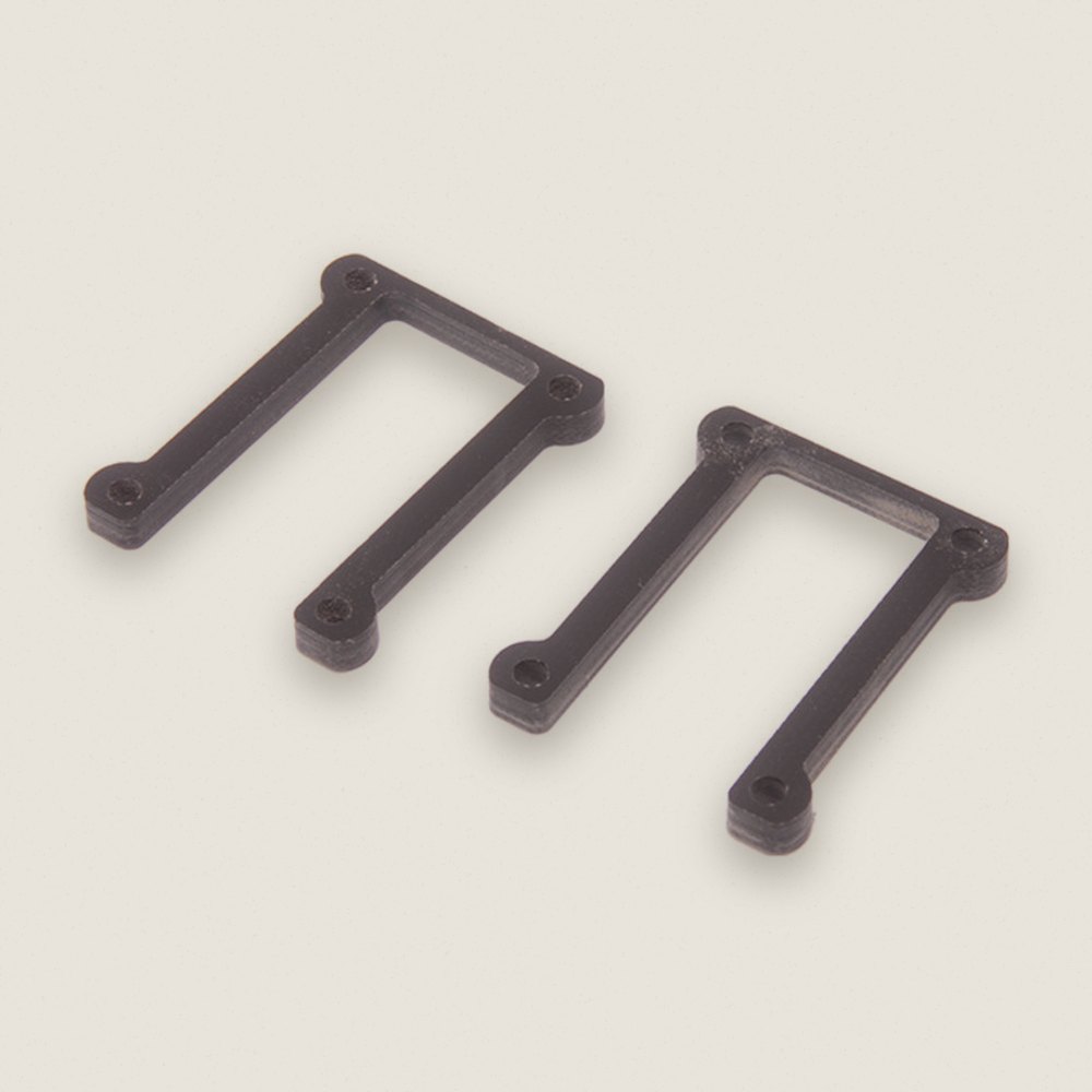 S2 Upper Link Mount 4mm Spacer, Pair, Neon - Schumacher