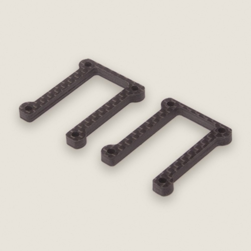 C/F Upper Link Mount 4mm Spacer (pr) - Neon