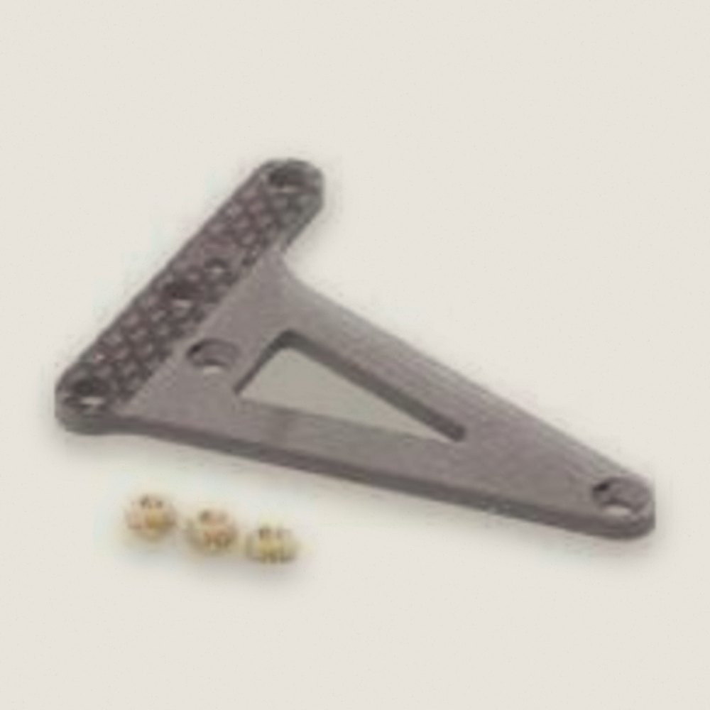 Carbon Fiber Servo Mount, Neon - Schumacher