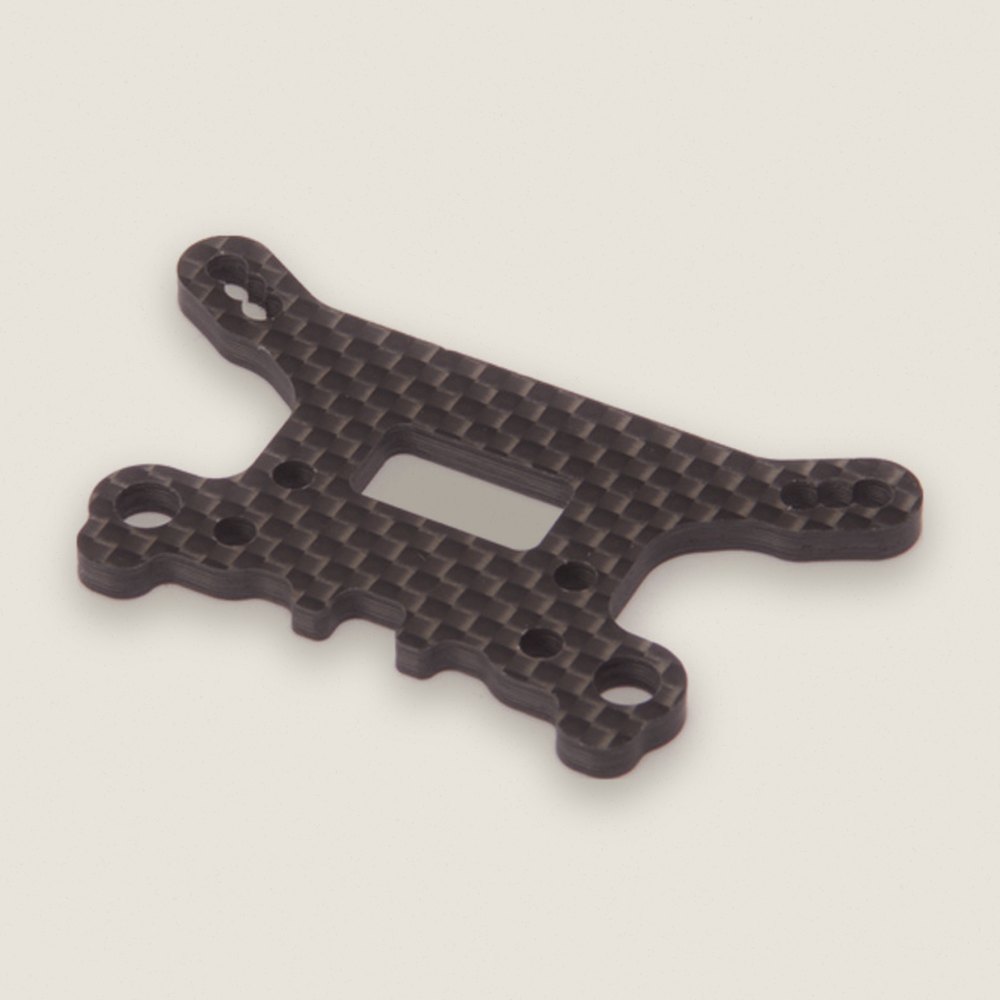 Carbon Fiber Front Shock Mount, Neon - Schumacher