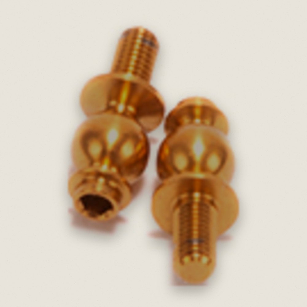 Ball Studs, Titanium 5.5mm Short, Pair - Schumacher CAT PB