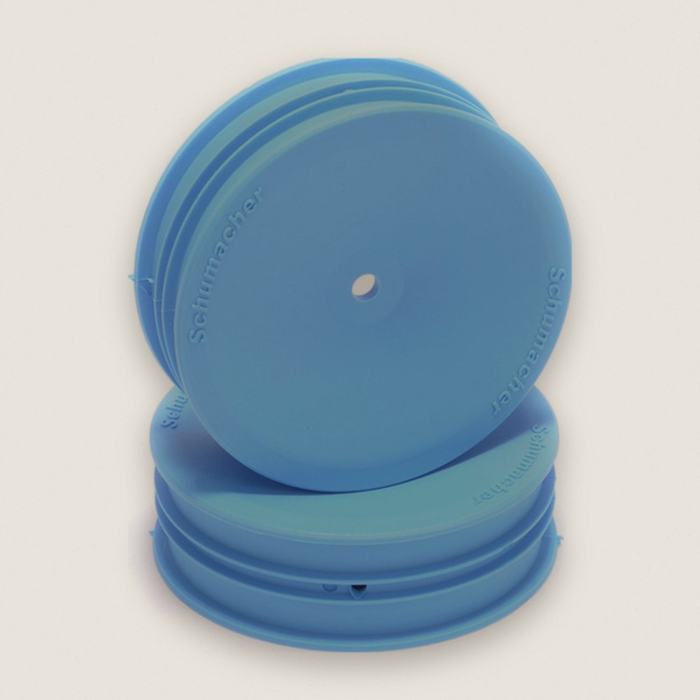 Wheel; 12mm Hex - Front Slim - 2WD - Blue - pair