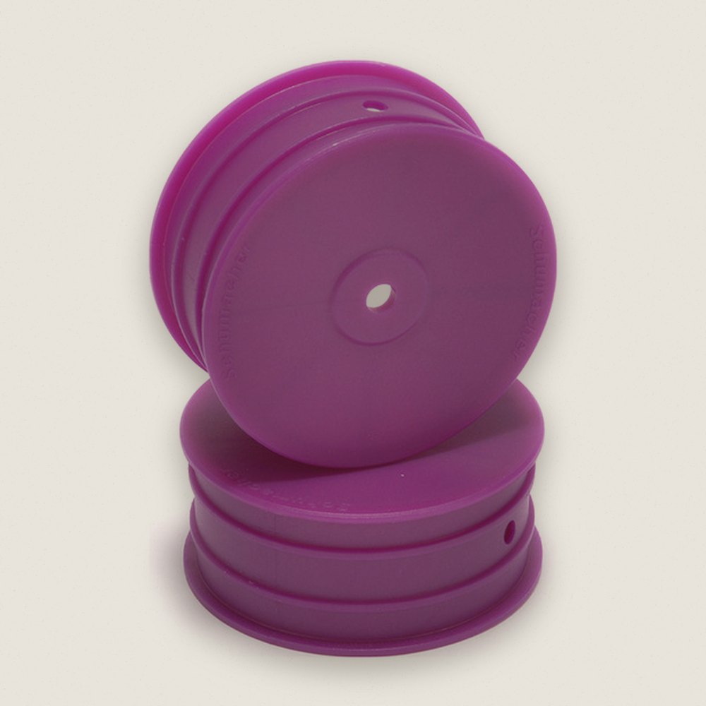 Wheel; 12mm Hex - Front - 4WD - Purple - pair
