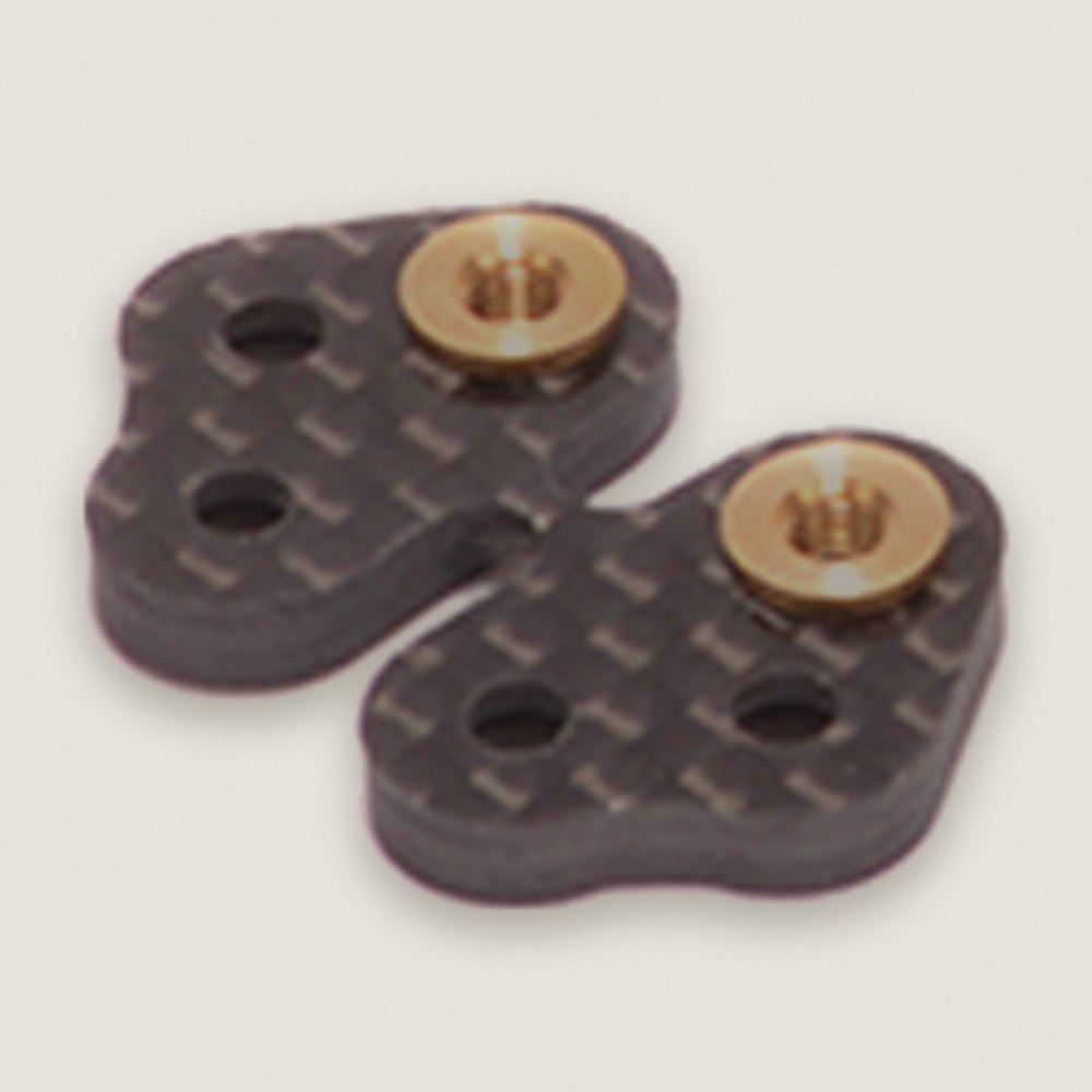 Rear Wishbone Plates, Carbon Fiber (STC), Left-Hand & Right-Hand, PB - Schumacher