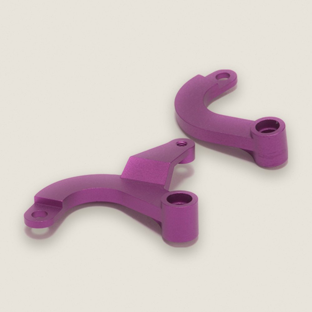Steering Radius Arms, Purple Aluminum, Pair, C2W - Schumacher