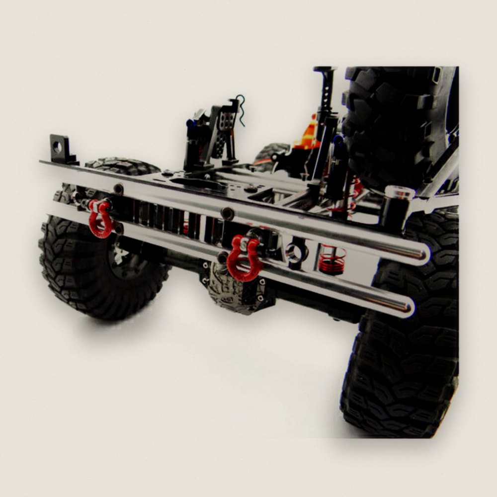 Tubular Rear Bumper with Winch & Light Mount