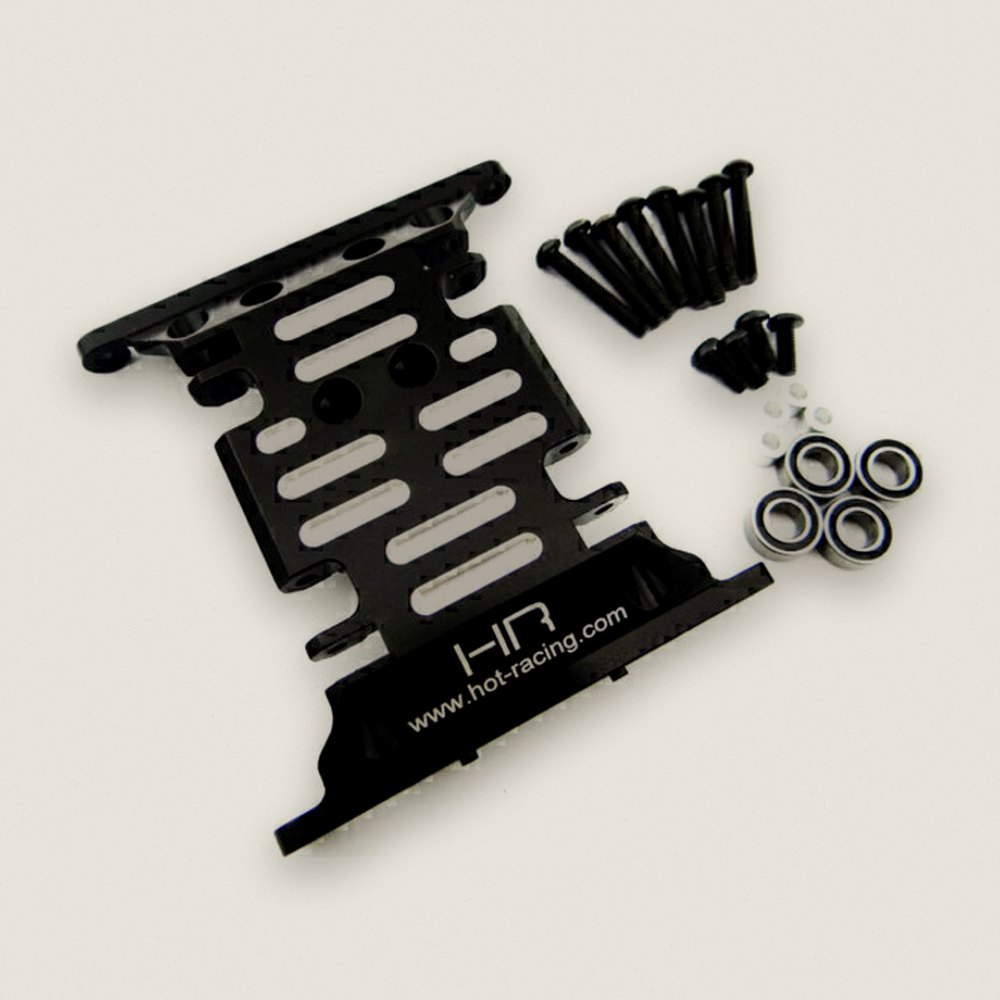 Roller Skid Plate, CNC Machined for SCX10 - Hot Racing