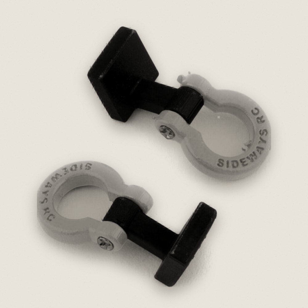Tow Hook, Scale Race, Silver - SIDEWAYS RC