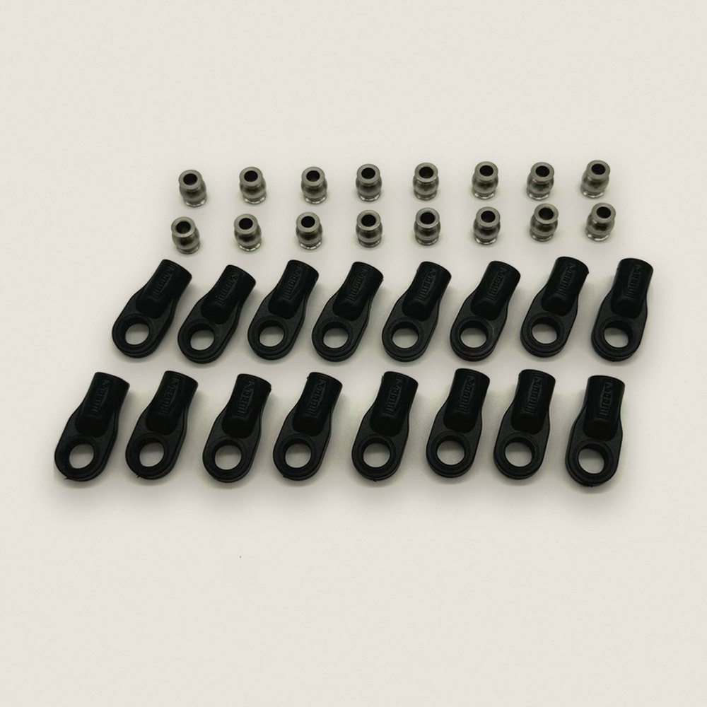 Rod Ends and Stainless Steel Pivot Balls, Xp, 16pk - Reefs RC