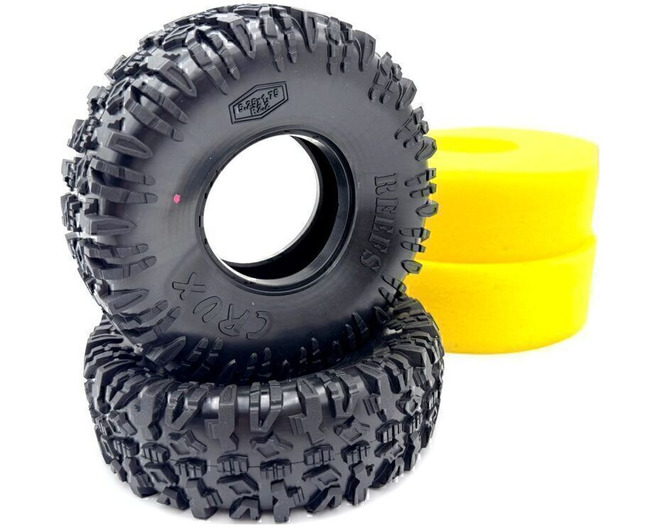 Crux 2.2 Rock Crawler Tires W/Foams (2) (5.25) (Pink)