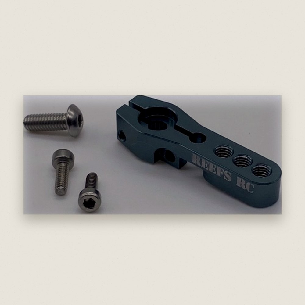 Servo Horn, V2 Heavy-Duty in Gray - Reefs RC