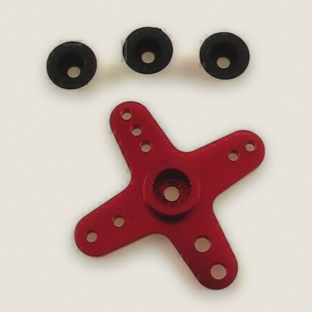X shaped CNC Alum. servo arm