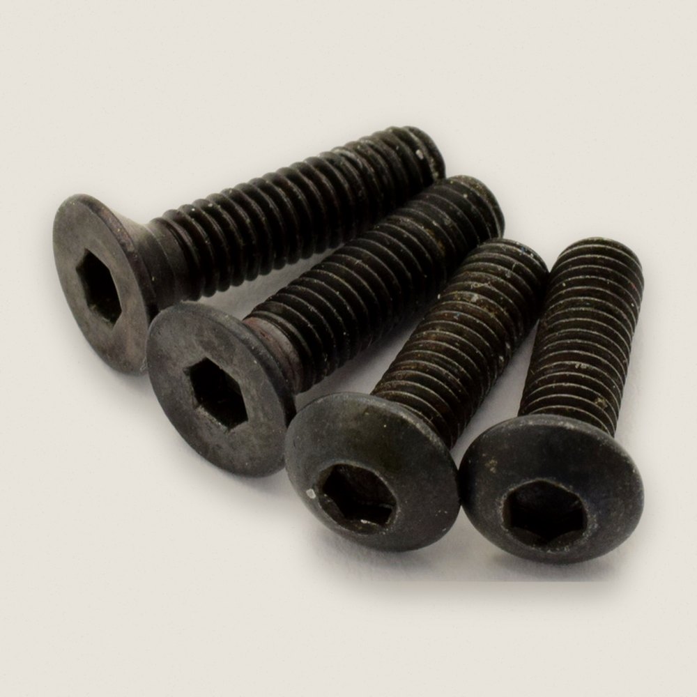Cap Screws, M3x10mm Button and Flat Head (BHCS/FLCS) (2 Each) - Hot Racing