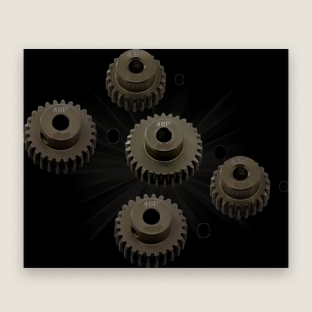 SKRC 48 Pitch Aluminum Pinion Gears 5 Pack 20-24 Teeth