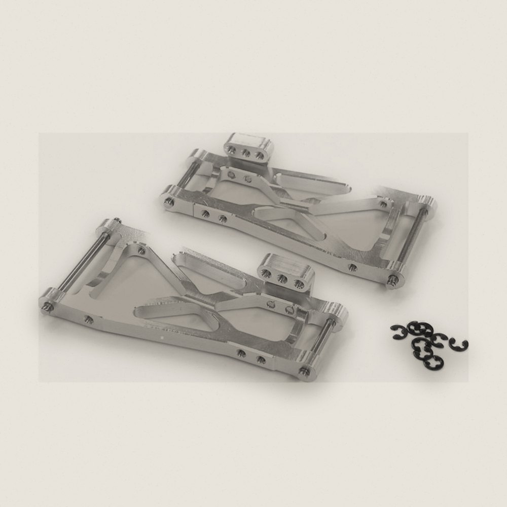 Losi Mini-T 1.0 Silver Aluminum Rear Arms (2)