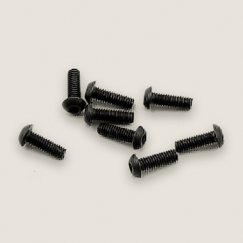 Button Head Cap Screws, M2.5x8mm (BHCS), (8) - Hot Racing