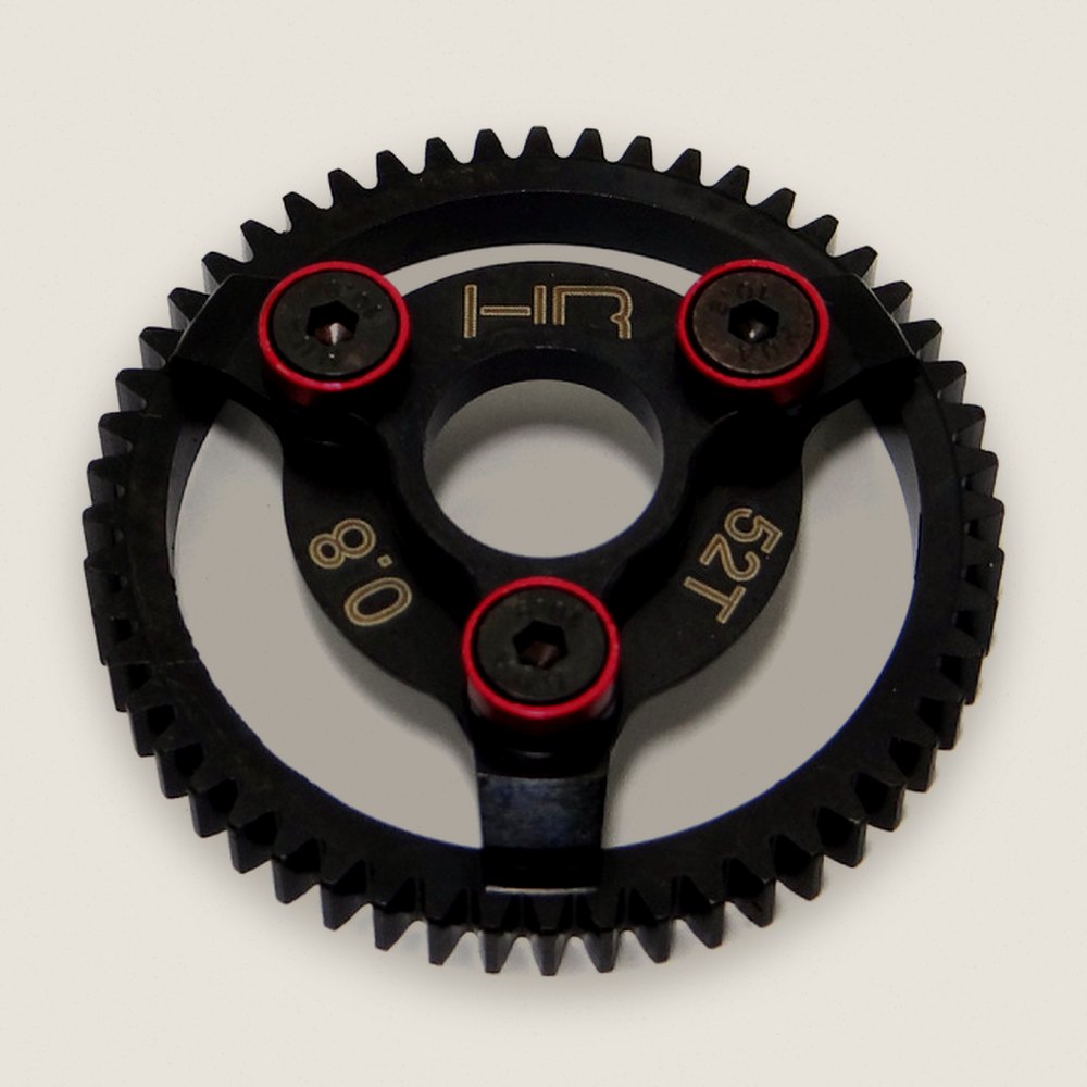 Steel Spur Gear (52t 32p)(Red) - TRA