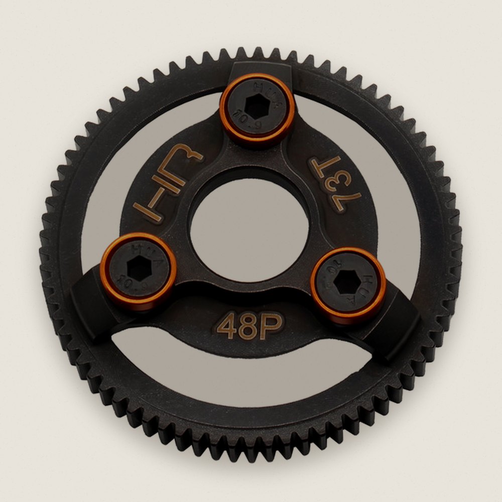 Hardened Steel Spur Gear (73t 48p)(Orange) - TRA