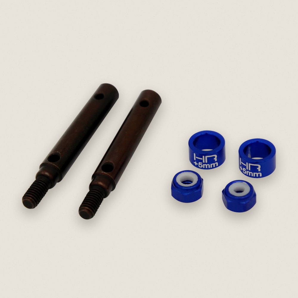 +5mm S2 Spring Steel Portal Drive Stub Axles TRA Trx-4