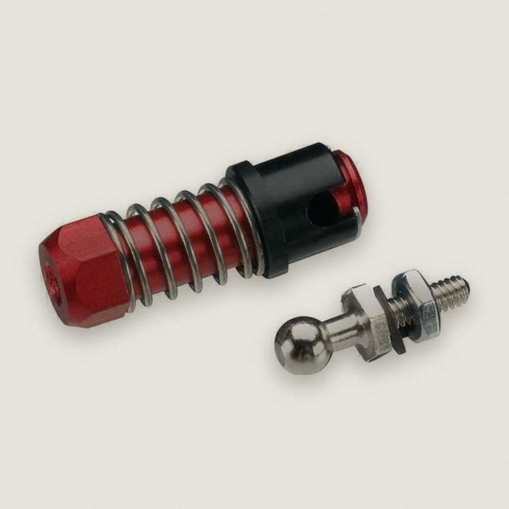 Sullivan Aluminum Ball Connector W/Sleeve 2-56 Red