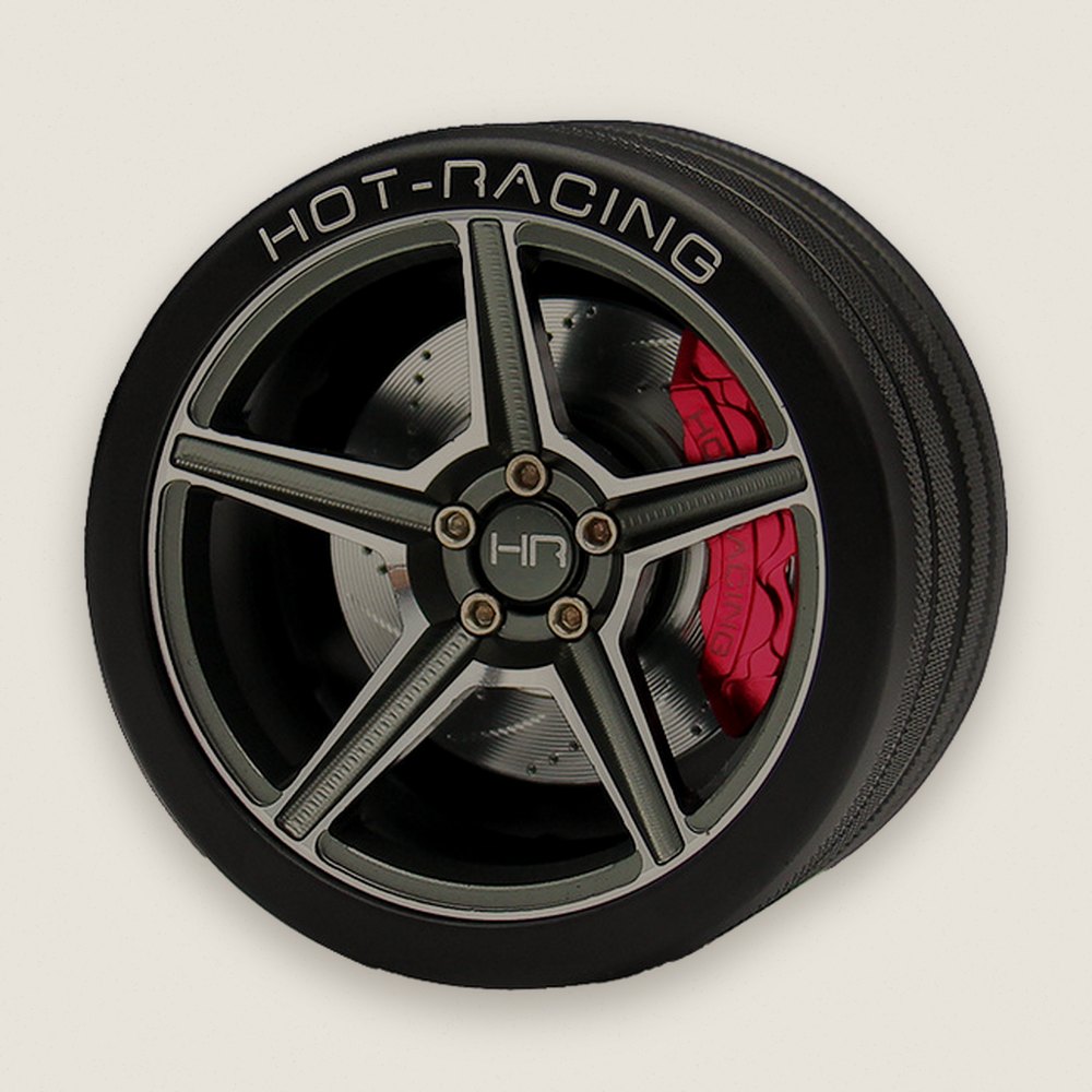 5-Spoke 6061 Steering Wheel, Gunmetal, NB4 - Hot Racing