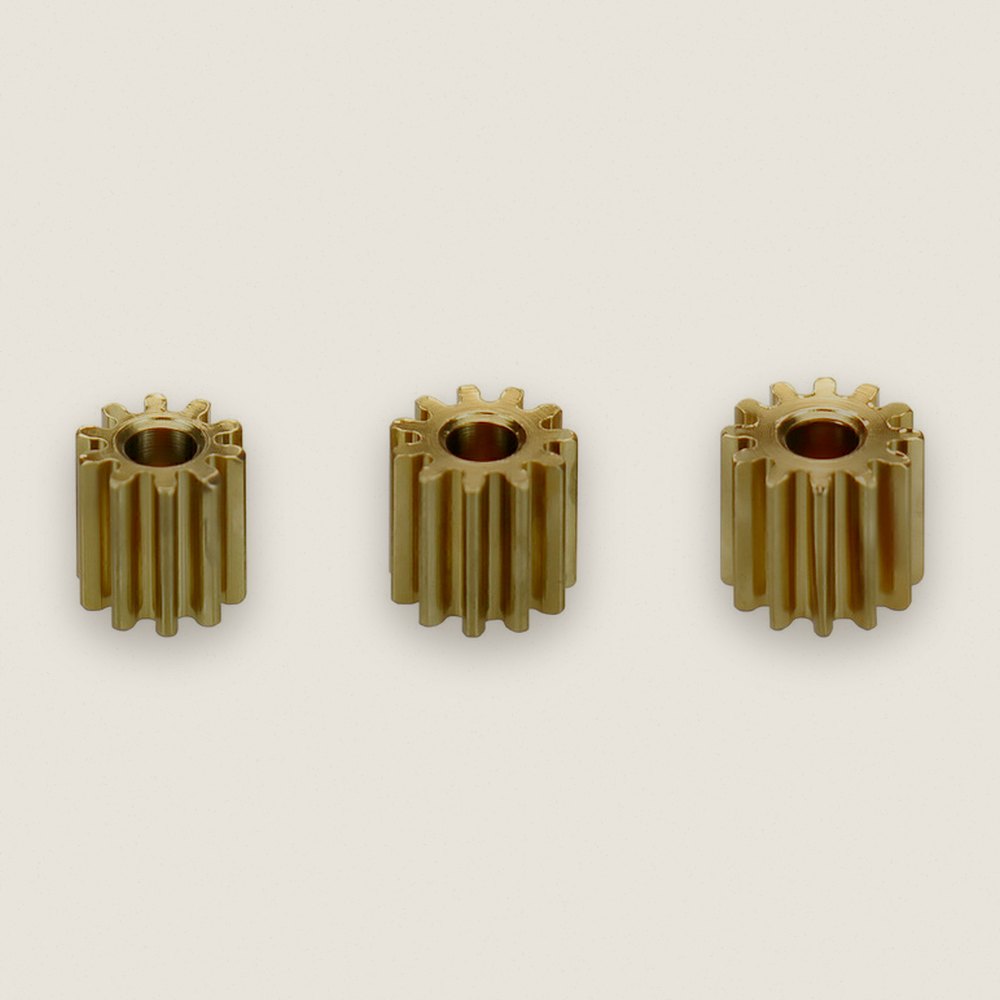 Brass 1.5 Bore 10 11 12 T Pinon gear SCX24 AX24