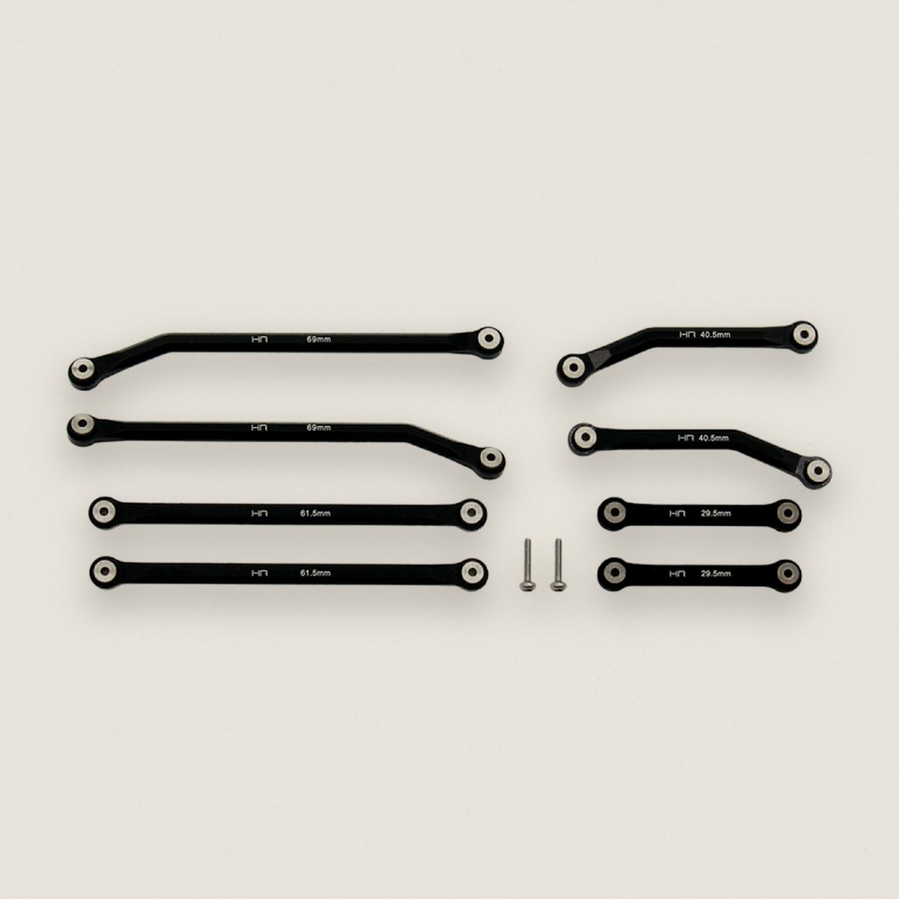 High Clearance 4-Link Set, Aluminum for 5.25 (133.5mm) SCX 24 - Hot Racing