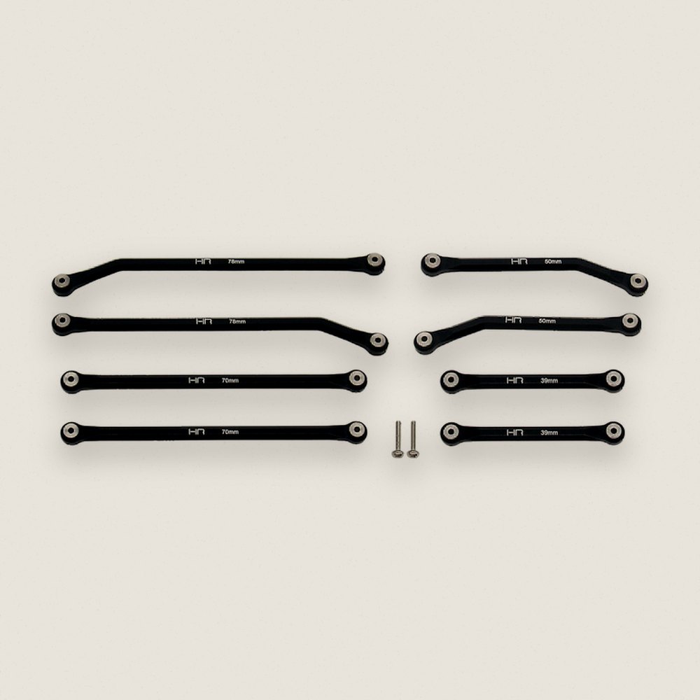 High Clearance Four-Link Set, Aluminum for 6 (153.7mm) SCX 24 - Hot Racing