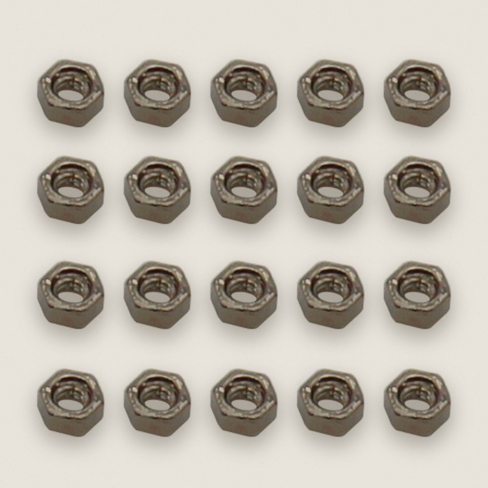 Hex Nut, M1.4 Stainless Steel, 20 Pieces for SCX24 - Hot Racing