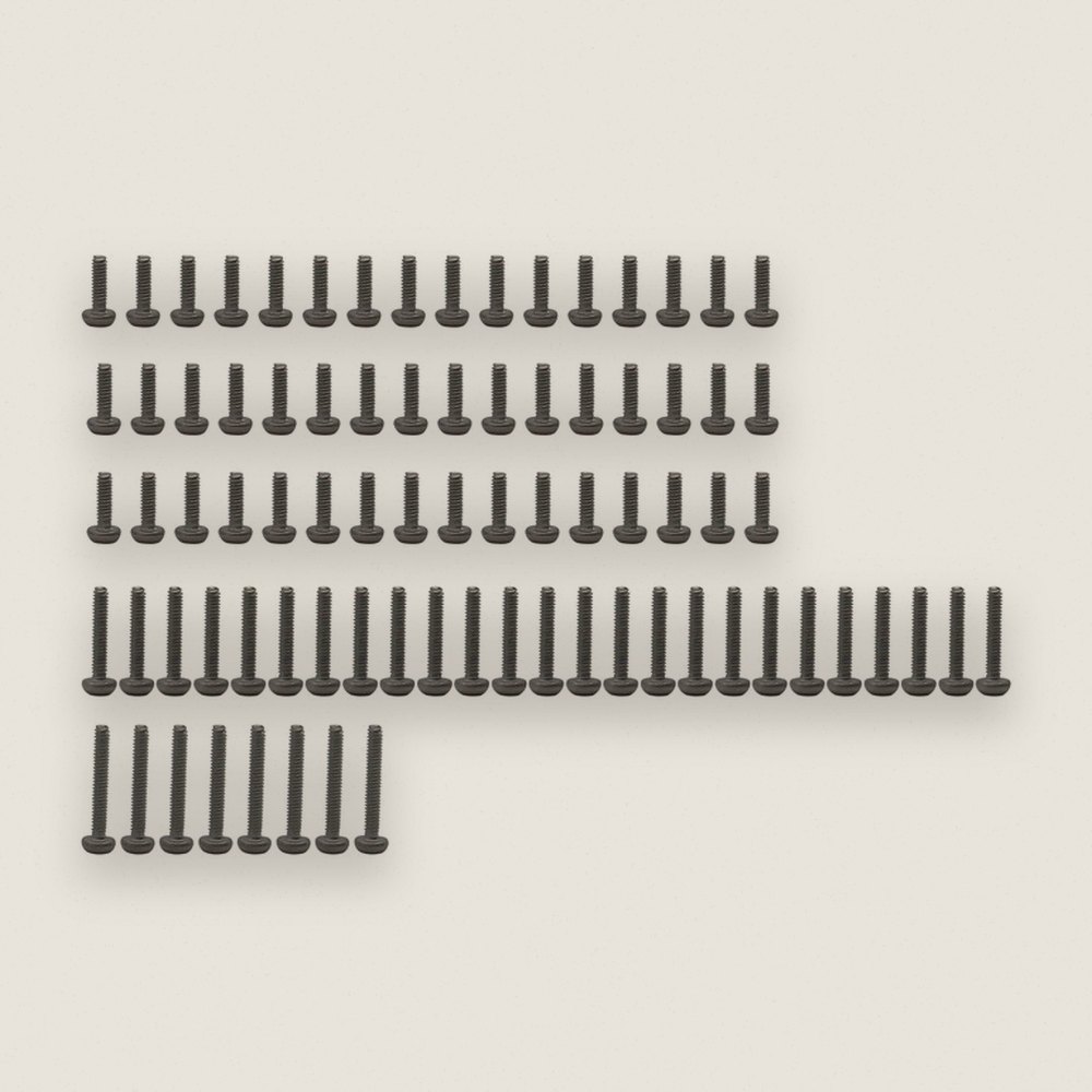 Full Screw Set, M1.4 Stainless Steel, 81 Pieces for SCX24 - Hot Racing
