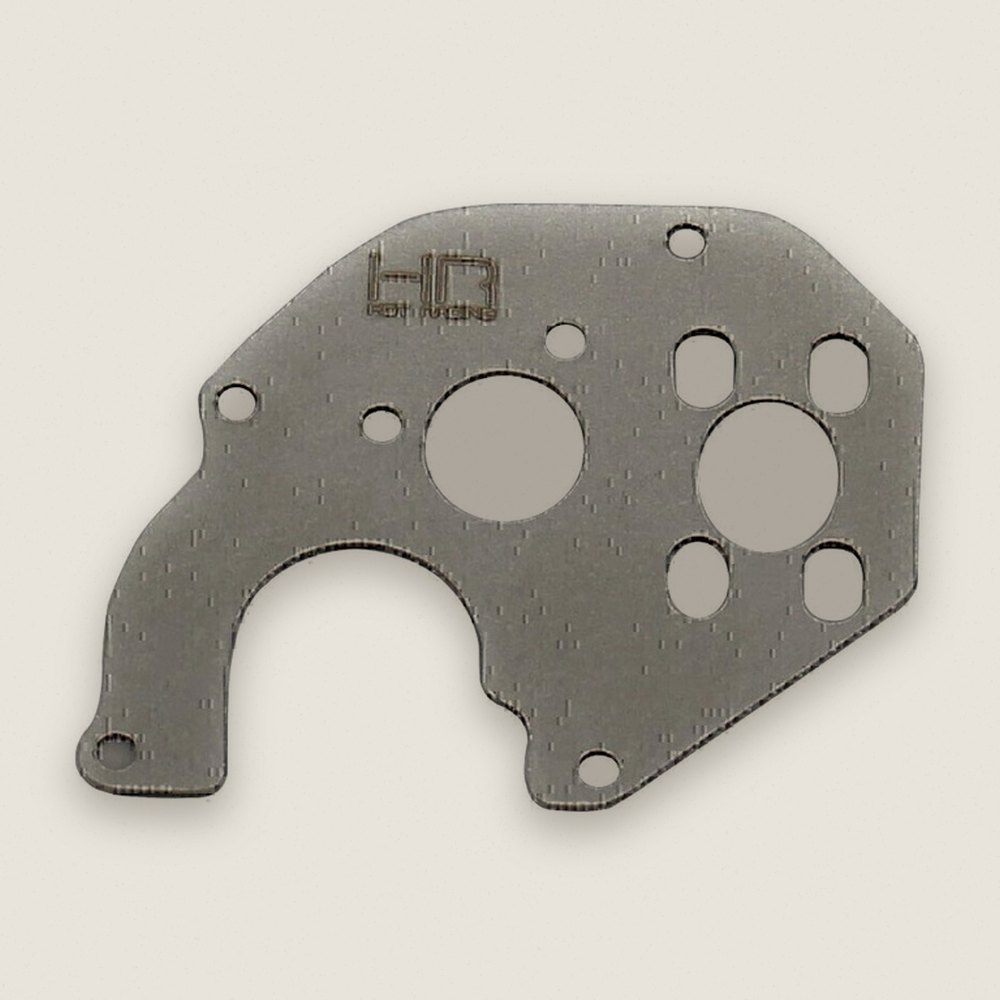 Motor Plate, Stainless Steel Modify for SCX24 - Hot Racing