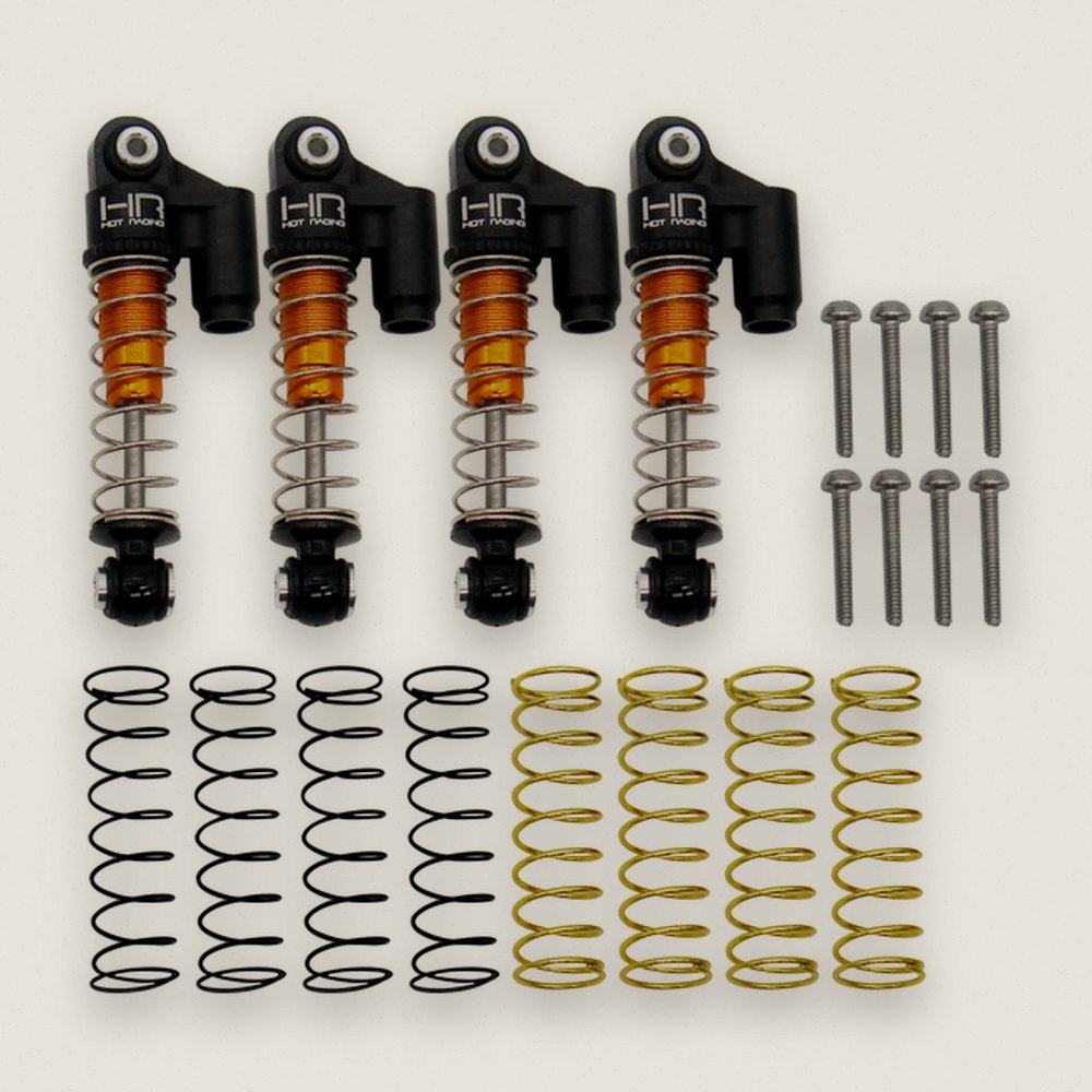 Threaded Oil Emulsion Shocks, Aluminum for Axial SCX24 - Hot Racing
