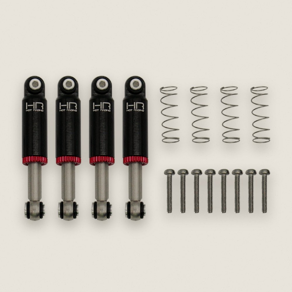 Air Shocks, 32mm Black Internal Spring for SCX24 - Hot Racing