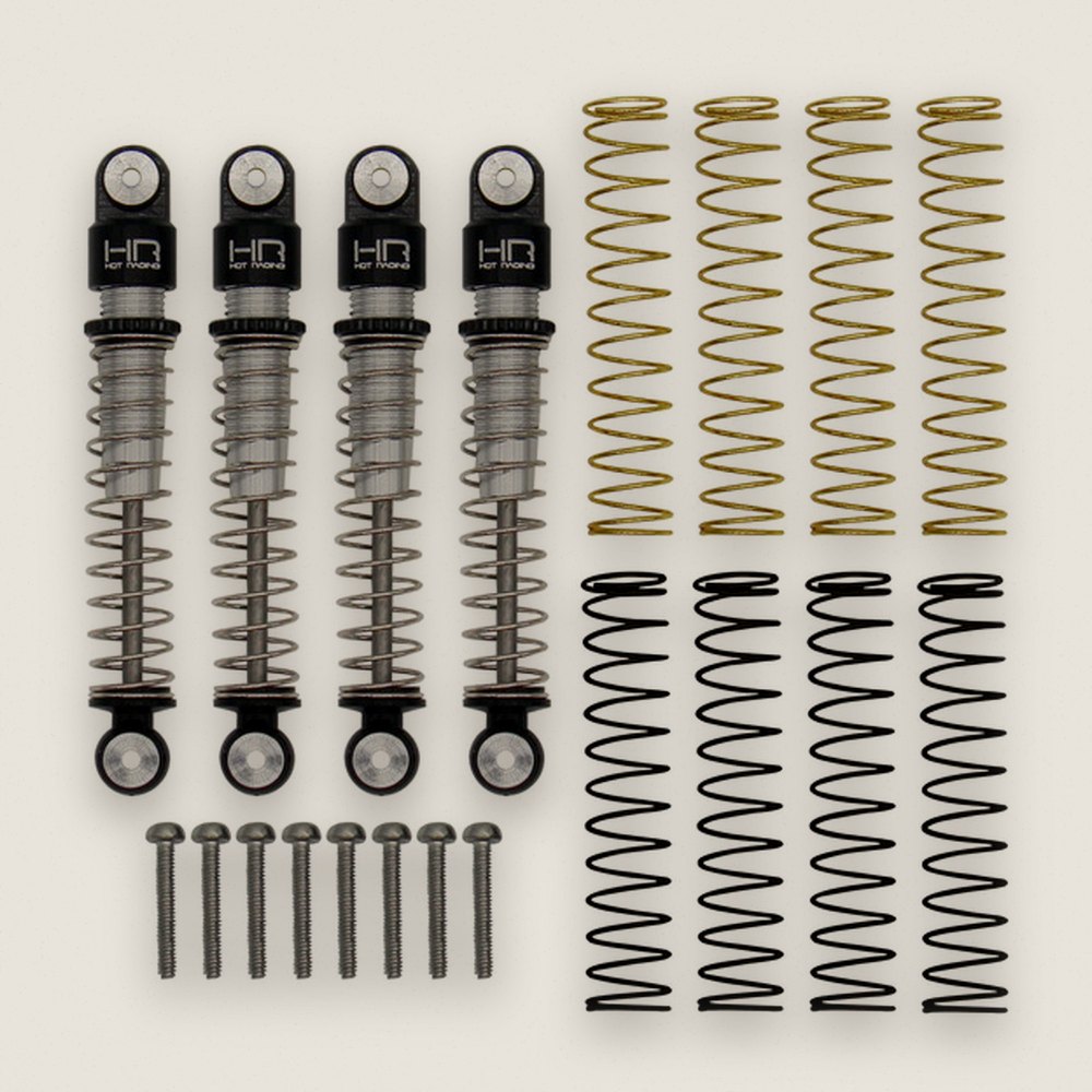 Threaded Long Travel Shocks, Aluminum for Axial SCX24 - Hot Racing