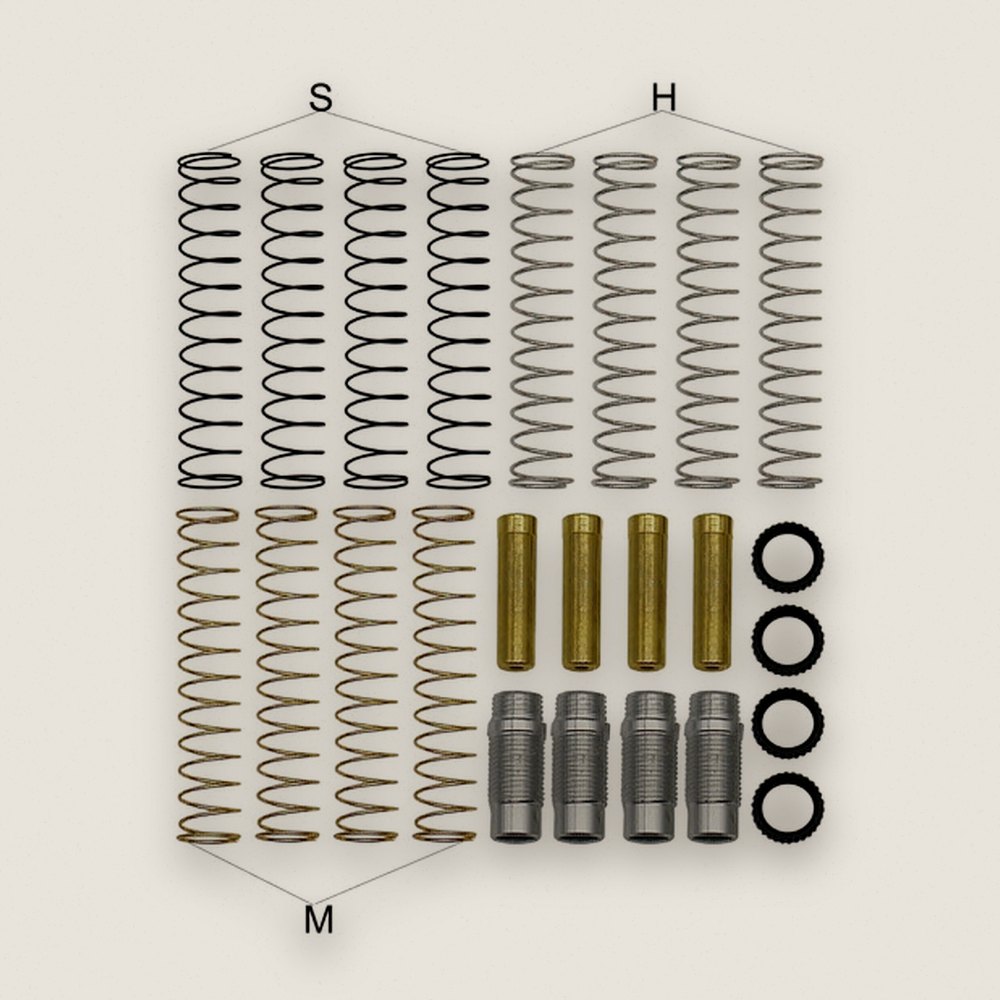 Threaded Telescopic Shock Conversion Kit for SCX24 - Hot Racing
