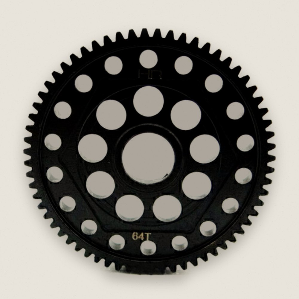 Spur Gear, Steel 64 Tooth 32 Pitch for Axial Yeti and SCX - Hot Racing