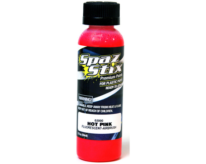 Hot Pink Fluorescent Airbrush Ready Paint 2oz Bottle