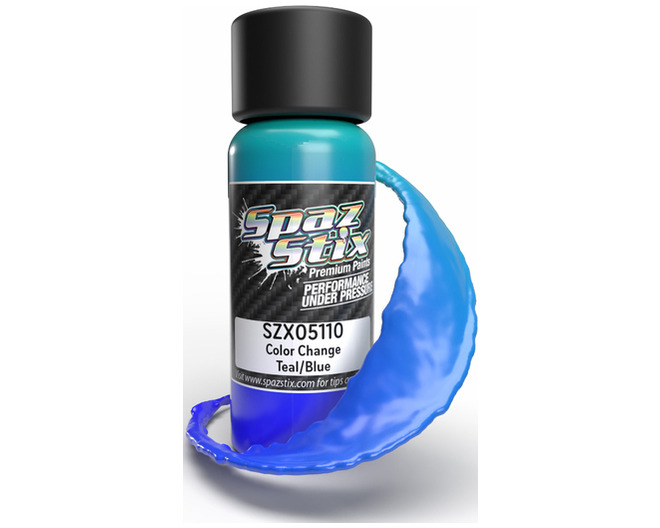 Color Change Airbrush Paint, Teal/Blue, 2oz Bottle
