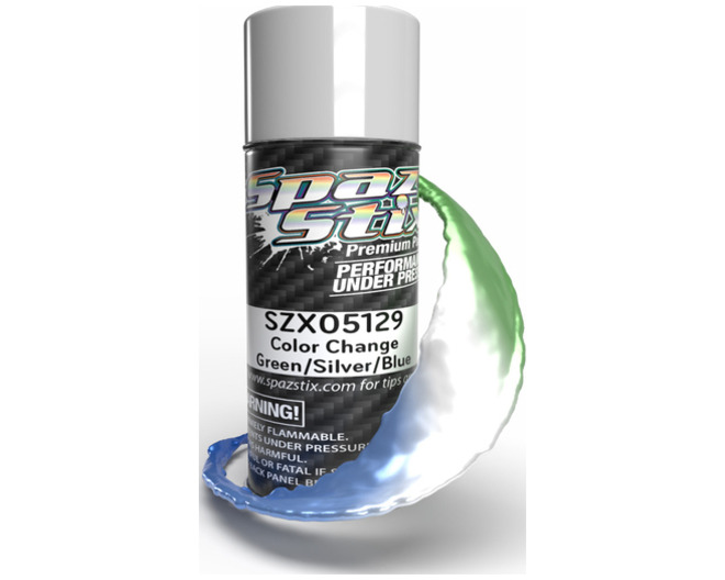 Color Change Aerosol Paint, Green/Silver/Blue, 3.5oz Can