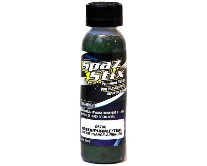 Color Change Airbrush Ready Paint Green/Purple/Teal 2oz Bottle