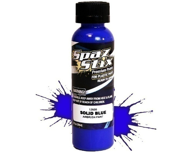 Solid Blue Airbrush Ready Paint 2oz Bottle