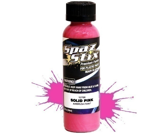 Solid Pink Airbrush Ready Paint 2oz Bottle