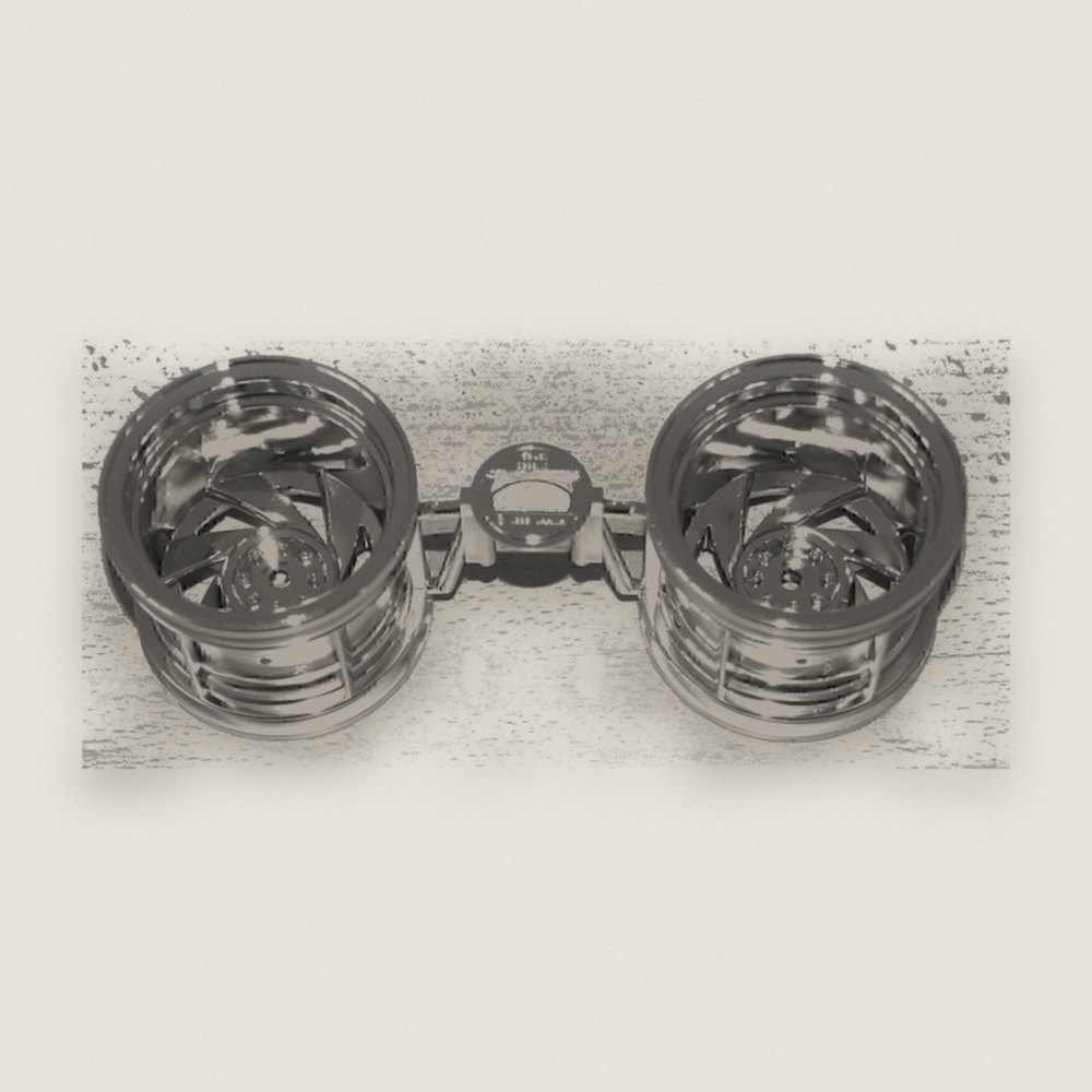Wheels (2) for WR-01 WT-01 - Tamiya