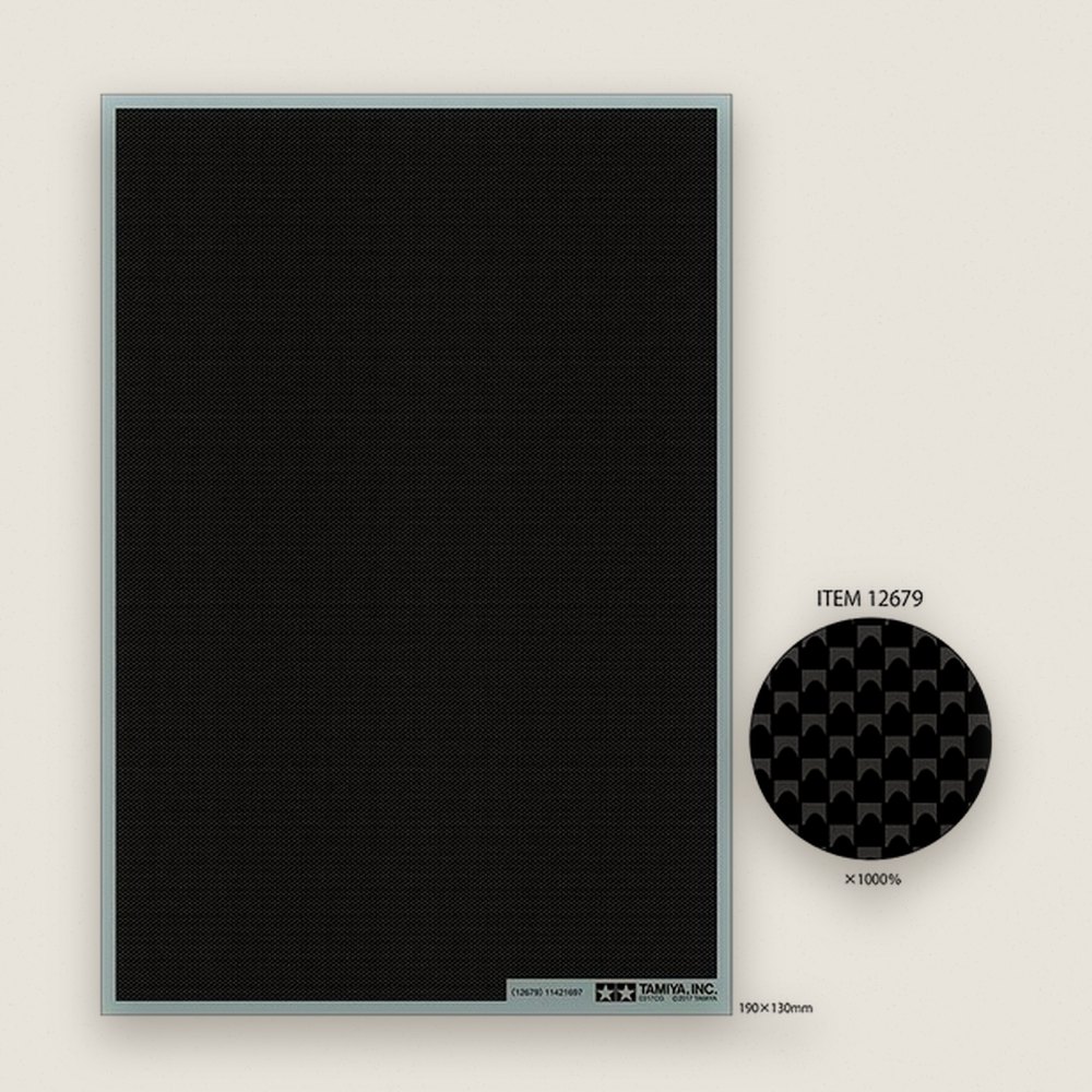 Carbon Pattern Decal Sheet, Plain Weave - Tamiya