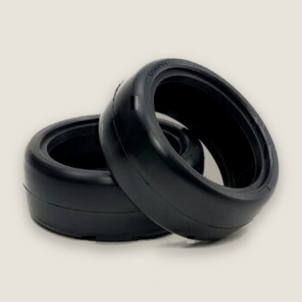 Reinforced Racing Tires, Medium, 24mm, 2 Pieces - Tamiya