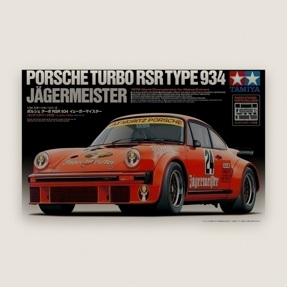 Model: Porsche Turbo RSR Type 934 Jagermeister, 1/24 - Tamiya