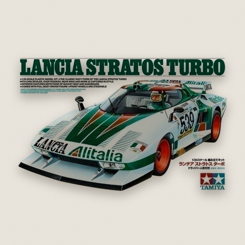 Plastic Model Kit: Lancia Stratos Turbo, 1/24 - Tamiya